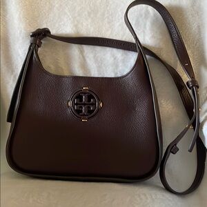 Tory Burch Brown Leather Shoulder Bag